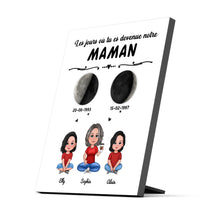 Charger l&#39;image dans la galerie, Phase de Lune Tasse de voyage personnalisée, Gobelet cadeau pour fête des mères, Le jour où tu es devenue ma maman
