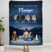 Charger l&#39;image dans la galerie, Phase de Lune Gobelet personnalisé, Tumbler Pour Fête des Mères, TU ES DEVENU NOTRE Maman Chiens, Chats, Lapins
