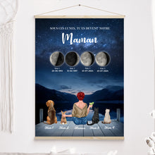 Charger l&#39;image dans la galerie, Phase de Lune Gobelet personnalisé, Tumbler Pour Fête des Mères, TU ES DEVENU NOTRE Maman Chiens, Chats, Lapins
