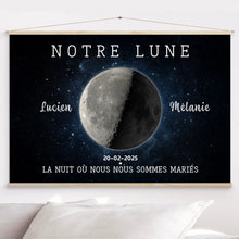 Charger l&#39;image dans la galerie, Phase de Lune Gobelet personnalisé, Tumbler Saint-Valentin Cadeaux pour couple, Épouse et mari, notre lune
