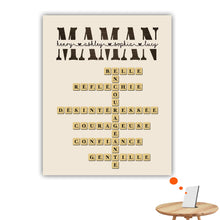 Charger l&#39;image dans la galerie, Mots croisé Gobelet personnalisée, cadeau pour Famille, maman, fête des mères, anniversaire, pourquoi nous t&#39;aimons
