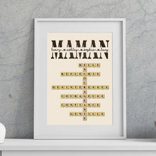 Charger l&#39;image dans la galerie, Mots croisé Gobelet personnalisée, cadeau pour Famille, maman, fête des mères, anniversaire, pourquoi nous t&#39;aimons
