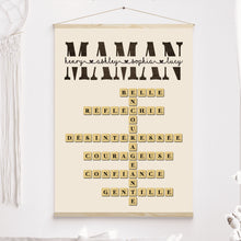 Charger l&#39;image dans la galerie, Mots croisé Gobelet personnalisée, cadeau pour Famille, maman, fête des mères, anniversaire, pourquoi nous t&#39;aimons

