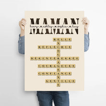 Charger l&#39;image dans la galerie, Mots croisé Gobelet personnalisée, cadeau pour Famille, maman, fête des mères, anniversaire, pourquoi nous t&#39;aimons
