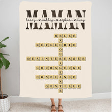 Charger l&#39;image dans la galerie, Mots croisé Gobelet personnalisée, cadeau pour Famille, maman, fête des mères, anniversaire, pourquoi nous t&#39;aimons
