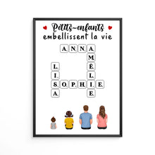 Charger l&#39;image dans la galerie, Mots croisé Tasse de voyage personnalisée, Tumbler cadeau pour Grand-mère, grand-père, Petits-enfants embellissent la vie
