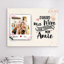 Charger l&#39;image dans la galerie, Gobelet photo personnalisée noms, Tumbler cadeau pour fille, mère et fille, D&#39;abord ma mère pour toujours mon amie
