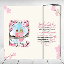 Charger l&#39;image dans la galerie, Gobelet personnalisée noms, Tumbler cadeau pour fille, mère et fille, À ma fille il estail une fois
