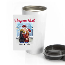 Charger l&#39;image dans la galerie, Gobelet couple personnalisée noms, Tumbler cadeau pour Couple, femme, mari, petit ami, petite amie, Joyeux noël
