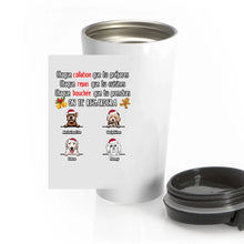 Charger l&#39;image dans la galerie, Gobelet personnalisée chien noms, TableTop Print noël cadeau pour papa et maman chien, On te regardera
