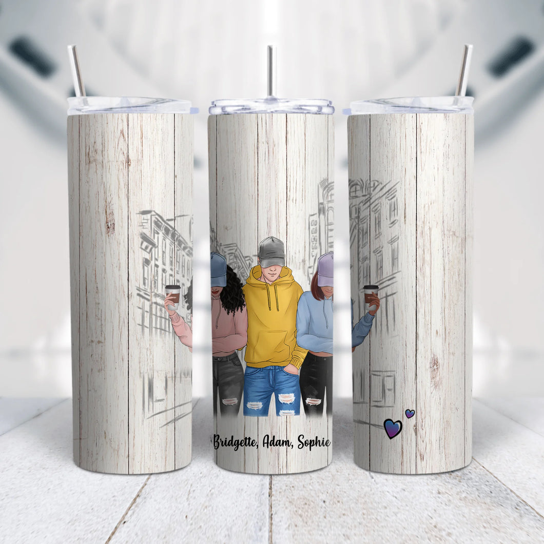 Gobelet personnalisée noms, Tumbler cadeau pour amies, Sœurs,  Meilleures Amis Du Monde