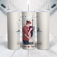 Charger l&#39;image dans la galerie, Gobelet personnalisée noms, Tumbler cadeau pour Couple, épouse, mari, Famile
