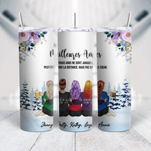 Charger l&#39;image dans la galerie, Jusqu&#39;à 5 amies, Gobelet personnalisée noms, Joyeux anniversaire au meilleures amies, Tumbler Cadeau pour Noël
