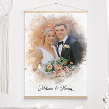 Charger l&#39;image dans la galerie, Photo de famille Poster personnalisée cadeau pour la fête des pères pour papa, mari ou grand-père, amour et souvenirs
