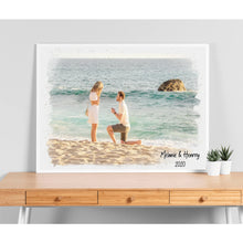 Charger l&#39;image dans la galerie, Photo couple Gobelet personnalisée, Tumbler cadeau de fiançailles, cadeau d&#39;anniversaire pour lui, elle
