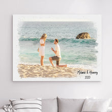 Charger l&#39;image dans la galerie, Photo couple Gobelet personnalisée, Tumbler cadeau de fiançailles, cadeau d&#39;anniversaire pour lui, elle
