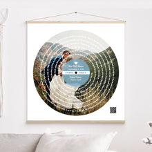 Charger l&#39;image dans la galerie, Paroles chanson Impressions sur métal personnalisée couple photo, cadeau pour d&#39;anniversaire, chanson de mariage danse
