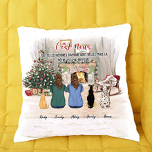Charger l&#39;image dans la galerie, Chien Chat et Couple Noël personnalisés Ornements, cadeau pour papa et maman chien, chat, C&#39;est nous
