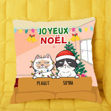 Charger l&#39;image dans la galerie, Ornements personnalisés, cadeau pour les amoureux des chats, maman et papa chat, Joyeux Noël
