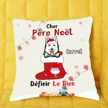Charger l&#39;image dans la galerie, Ornements personnalisés, cadeau pour les amoureux des chiens, maman et papa chien, Cher Père Noël Définir Le Bien

