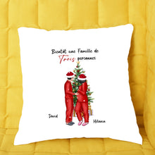 Charger l'image dans la galerie, Futurs parents personnalisés Ornements, Noël cadeaux pour Grossesse, Couple enceinte et chat chien
