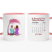 Charger l'image dans la galerie, Date d'anniversaire Porte-clés rectangulaire personnalisé, Fête des mères Cadeaux, La Journée Où Tu Es Devenue Ma Maman
