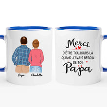 Charger l'image dans la galerie, Porte-clés rectangulaire personnalisé, cadeaux pères et filles pour papa, Fête des Pères, Merci Papa
