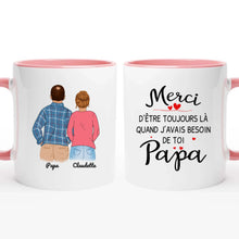 Charger l'image dans la galerie, Porte-clés rectangulaire personnalisé, cadeaux pères et filles pour papa, Fête des Pères, Merci Papa
