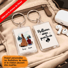 Charger l'image dans la galerie, Jusqu'à 2 chevaux, Porte-clés acrylique cheval personnalisable, juste une femme qui aime les chevaux

