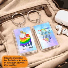 Charger l'image dans la galerie, Porte-clés acrylique coeur personnalisé pour Couple LGBT - Mon âme sœur, jusqu'à 3 types de couples
