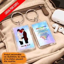 Charger l'image dans la galerie, Jusqu'à 3 types de couples, Tasse personnalisé LGBT, Porte-clés acrylique coeur personnalisé couple, Tasse LGBT arc-en-ciel
