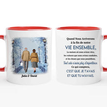 Charger l'image dans la galerie, Porte-clés acrylique coeur personnalisé À ma Femme, Mon Mari, Cadeaux pour vieux couple
