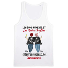 Charger l'image dans la galerie, Jusqu'à 3 filles, Porte-clés acrylique personnalisé meilleure amie, t shirt bff pour 2, noms et arts personnalisés
