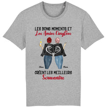Charger l'image dans la galerie, Jusqu'à 3 filles, Porte-clés acrylique personnalisé meilleure amie, t shirt bff pour 2, noms et arts personnalisés
