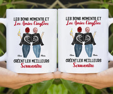 Charger l'image dans la galerie, Jusqu'à 3 filles, Porte-clés acrylique personnalisé meilleure amie, t shirt bff pour 2, noms et arts personnalisés
