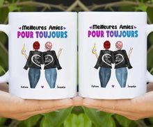 Charger l'image dans la galerie, Jusqu'à 3 filles, Porte-clés acrylique meilleurs amis, bff pour 3, noms et arts personnalisés, Meilleures amies pour la vie
