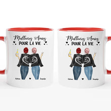 Charger l'image dans la galerie, Jusqu'à 3 filles, Porte-clés acrylique personnalisé meilleure amie, femme meilleures amies, Meilleurs amis pour la vie
