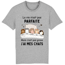 Charger l'image dans la galerie, Jusqu'à 9 chats, Porte-clés acrylique personnalisé chat, La vie n'est pas parfaite mais c'est pas grave j'ai mon chat
