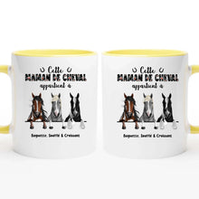Charger l'image dans la galerie, Jusqu'à 3 chevaux, Porte-clés acrylique personnalisé cheval, Porte-clés cheval femme, maman de cheval

