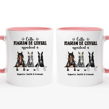 Charger l'image dans la galerie, Jusqu'à 3 chevaux, Porte-clés acrylique personnalisé cheval, Porte-clés cheval femme, maman de cheval
