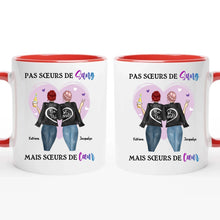 Charger l'image dans la galerie, Jusqu'à 3 filles, noms et arts personnalisés, Porte-clés acrylique personnalisé meilleure amie, femme meilleures amies, sœurs de cœur

