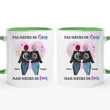 Charger l'image dans la galerie, Jusqu'à 3 filles, noms et arts personnalisés, Porte-clés acrylique personnalisé meilleure amie, femme meilleures amies, sœurs de cœur
