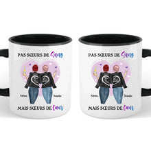 Charger l'image dans la galerie, Jusqu'à 3 filles, noms et arts personnalisés, Porte-clés acrylique personnalisé meilleure amie, femme meilleures amies, sœurs de cœur
