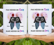 Charger l'image dans la galerie, Jusqu'à 3 filles, noms et arts personnalisés, Porte-clés acrylique personnalisé meilleure amie, femme meilleures amies, sœurs de cœur
