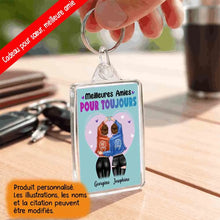 Charger l'image dans la galerie, Jusqu'à 5 filles, Porte-clés acrylique personnalisé meilleure amie, femme meilleures amies
