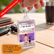 Charger l'image dans la galerie, Jusqu'à 4 chiens, Porte-clés acrylique personnalise pour les amoureux des chiens, je serai toujours là
