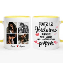 Charger l'image dans la galerie, Porte-clés acrylique personnalisé couple, Téléchargement de photos, Cadeaux de la Saint-Valentin pour lui, elle
