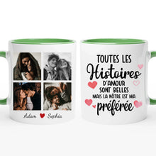 Charger l'image dans la galerie, Porte-clés acrylique personnalisé couple, Téléchargement de photos, Cadeaux de la Saint-Valentin pour lui, elle
