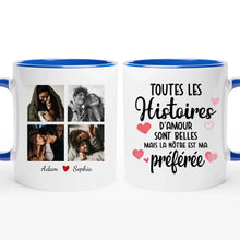 Charger l'image dans la galerie, Porte-clés acrylique personnalisé couple, Téléchargement de photos, Cadeaux de la Saint-Valentin pour lui, elle
