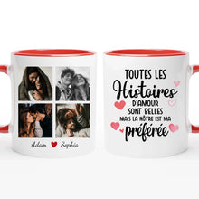 Charger l'image dans la galerie, Porte-clés acrylique personnalisé couple, Téléchargement de photos, Cadeaux de la Saint-Valentin pour lui, elle
